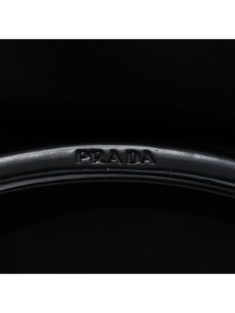 Prada Nylon Plastic Black Handbag
